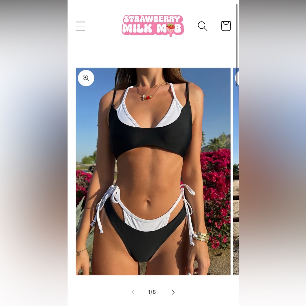 Strawberry Milk Mob Rodeo Top and Bottom